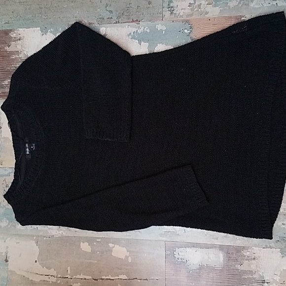 Style & Co. Sweaters - Women's Black loose woven crew neck sweater style & Company size medium